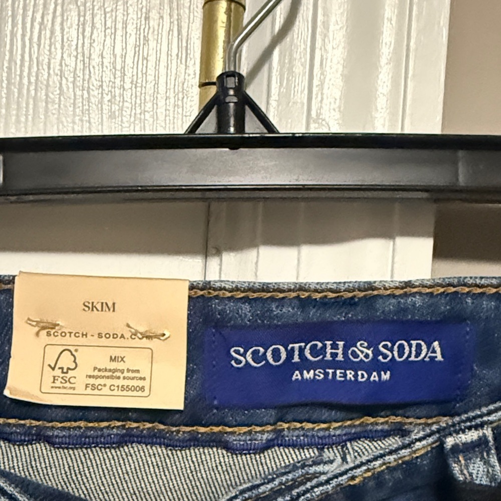 Scotch & Soda Men's Dark Blue Slim Jeans Men’s 29x32 NWT - Picture 4 of 6